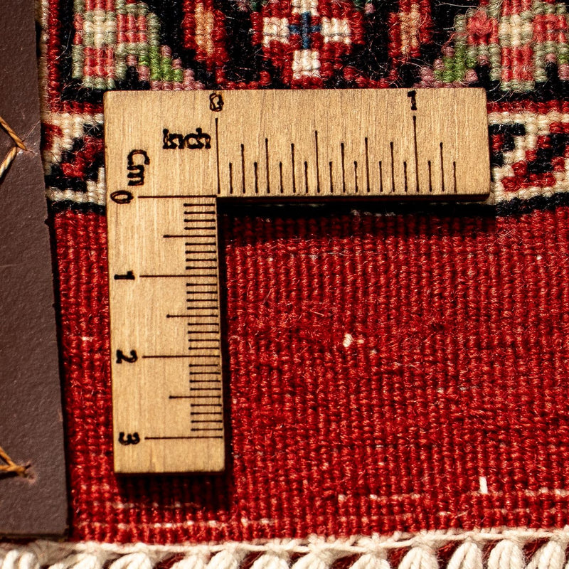 Tapis de couloir Tapis persan - Bidjar - 293 x 100 cm - rouge foncé