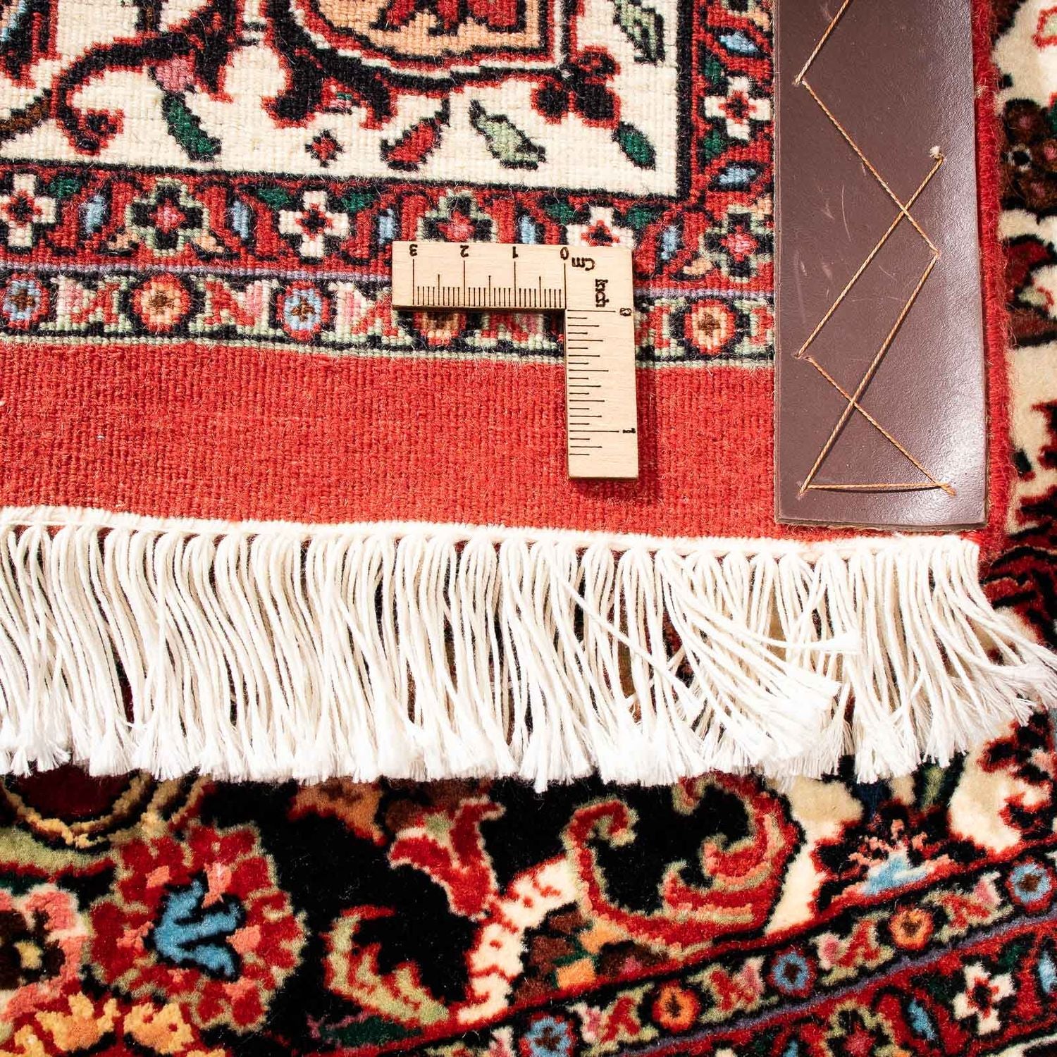 Tapis persan - Bidjar - 242 x 168 cm - rouge foncé