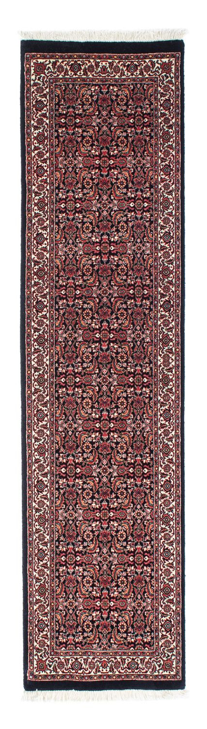 Tapis de couloir Tapis persan - Bidjar - 196 x 48 cm - bleu foncé