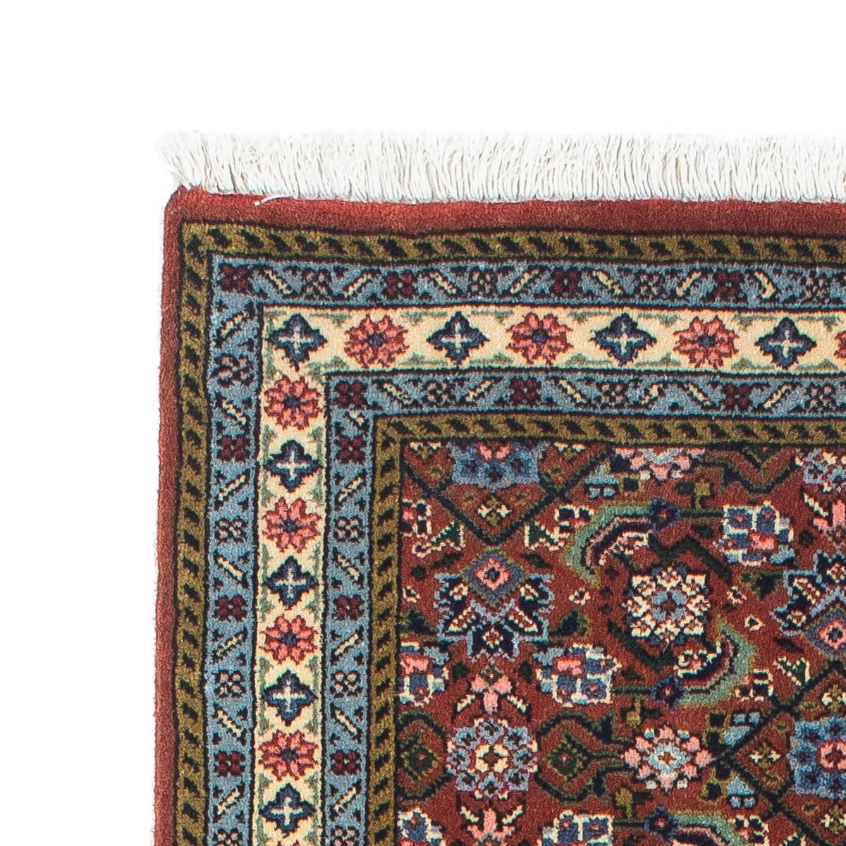 Tapis de couloir Tapis persan - Bidjar - 196 x 48 cm - bleu foncé