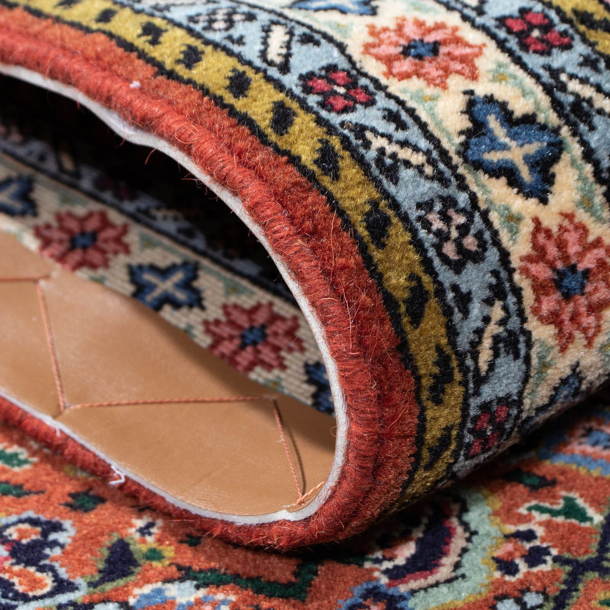 Tapis de couloir Tapis persan - Bidjar - 196 x 48 cm - bleu foncé