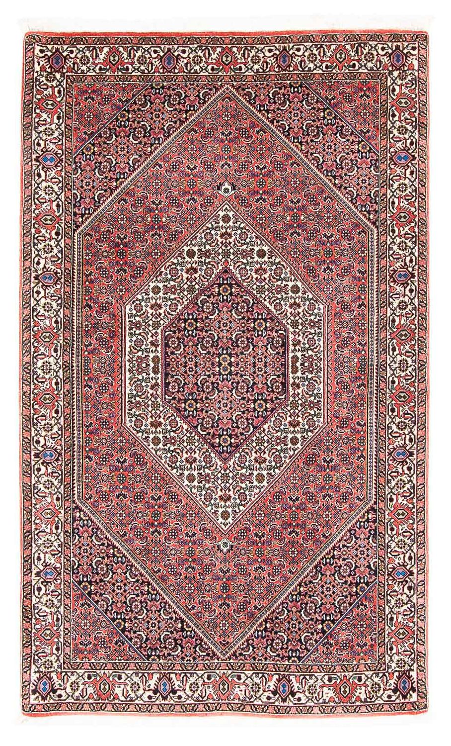 Tapis persan - Bidjar - 182 x 112 cm - rouge clair