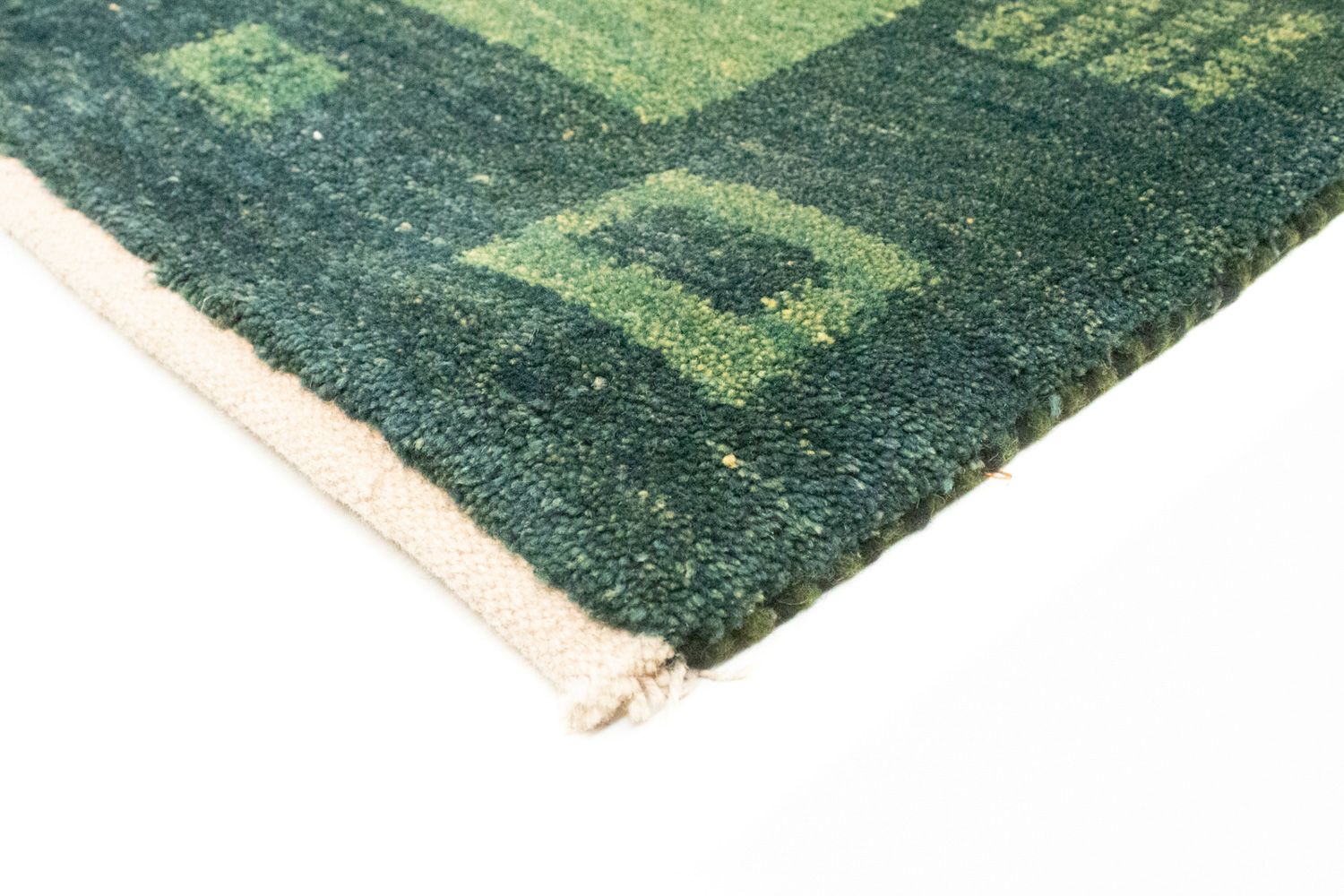 Tapis Gabbeh - Persan - 233 x 178 cm - vert