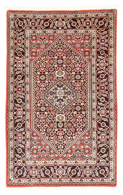 Tapis persan - Bidjar - 136 x 83 cm - rouge
