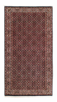 Tapis de couloir Tapis persan - Bidjar - 195 x 100 cm - bleu foncé