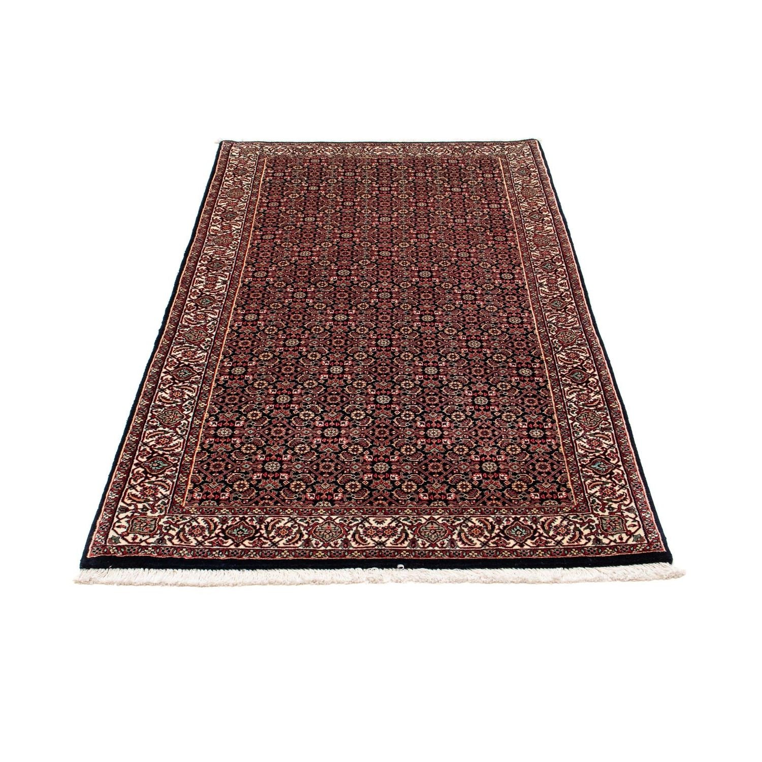 Tapis de couloir Tapis persan - Bidjar - 195 x 100 cm - bleu foncé