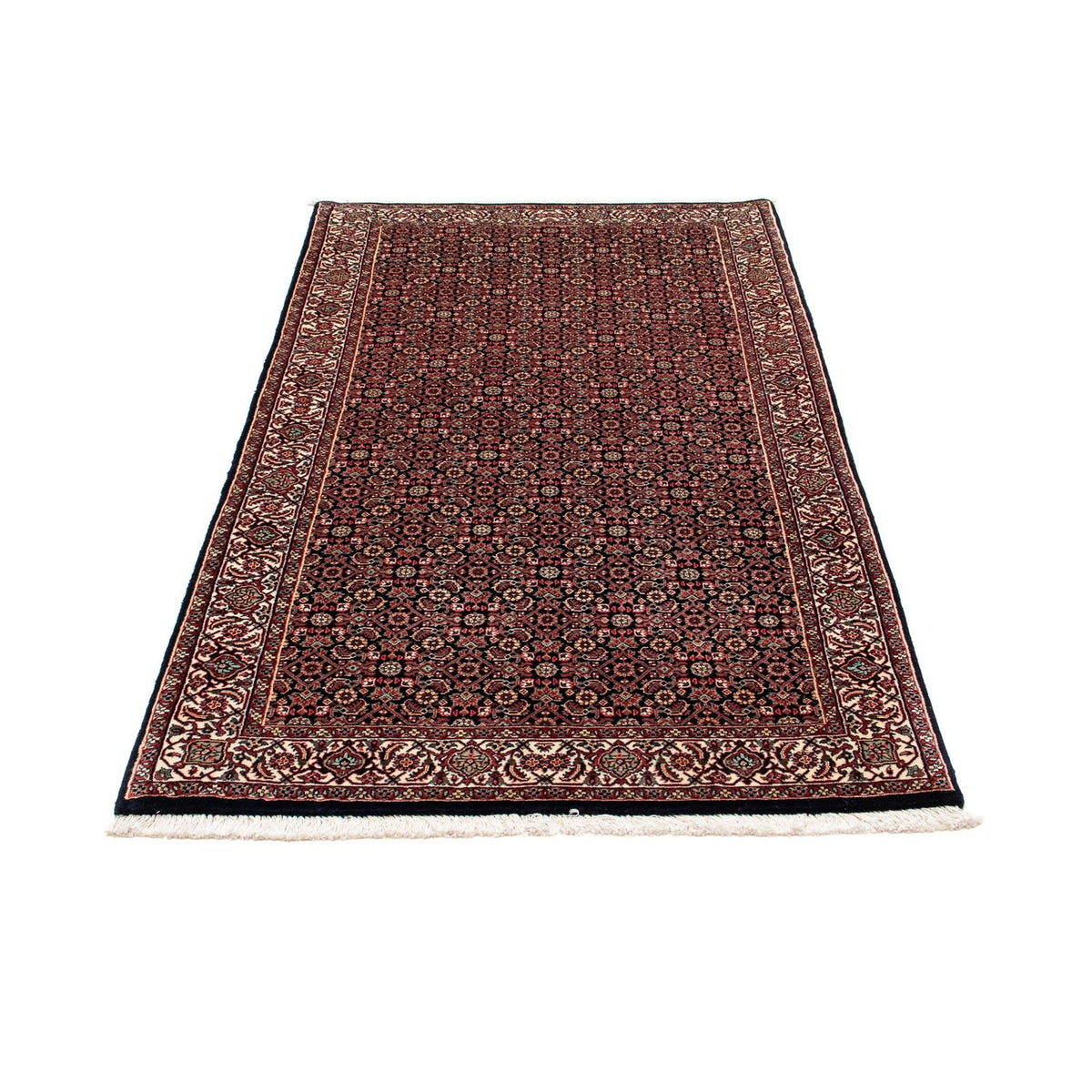 Tapis de couloir Tapis persan - Bidjar - 195 x 100 cm - bleu foncé