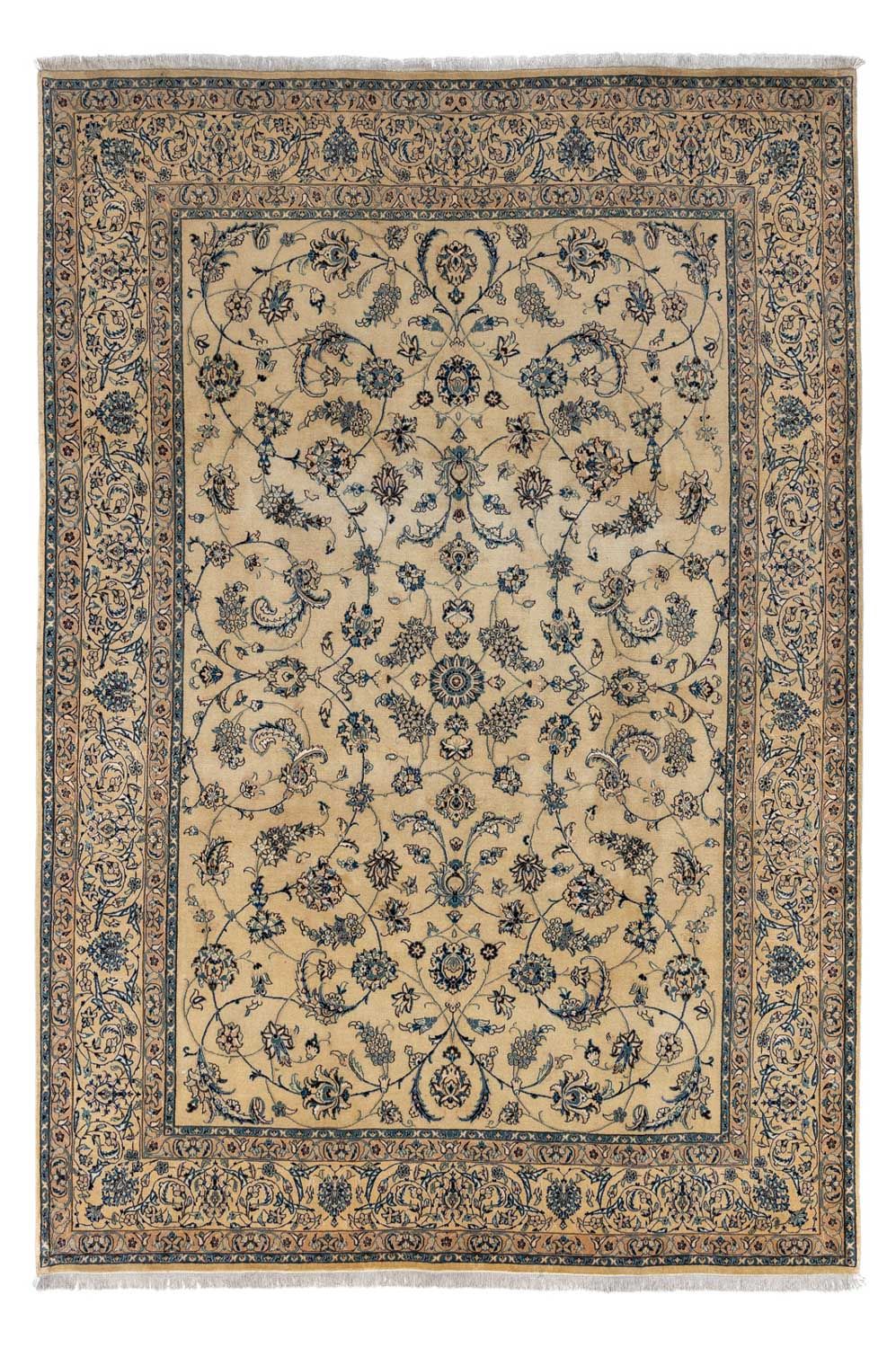 Tapis persan - Nain - Royal - 352 x 243 cm - marron clair