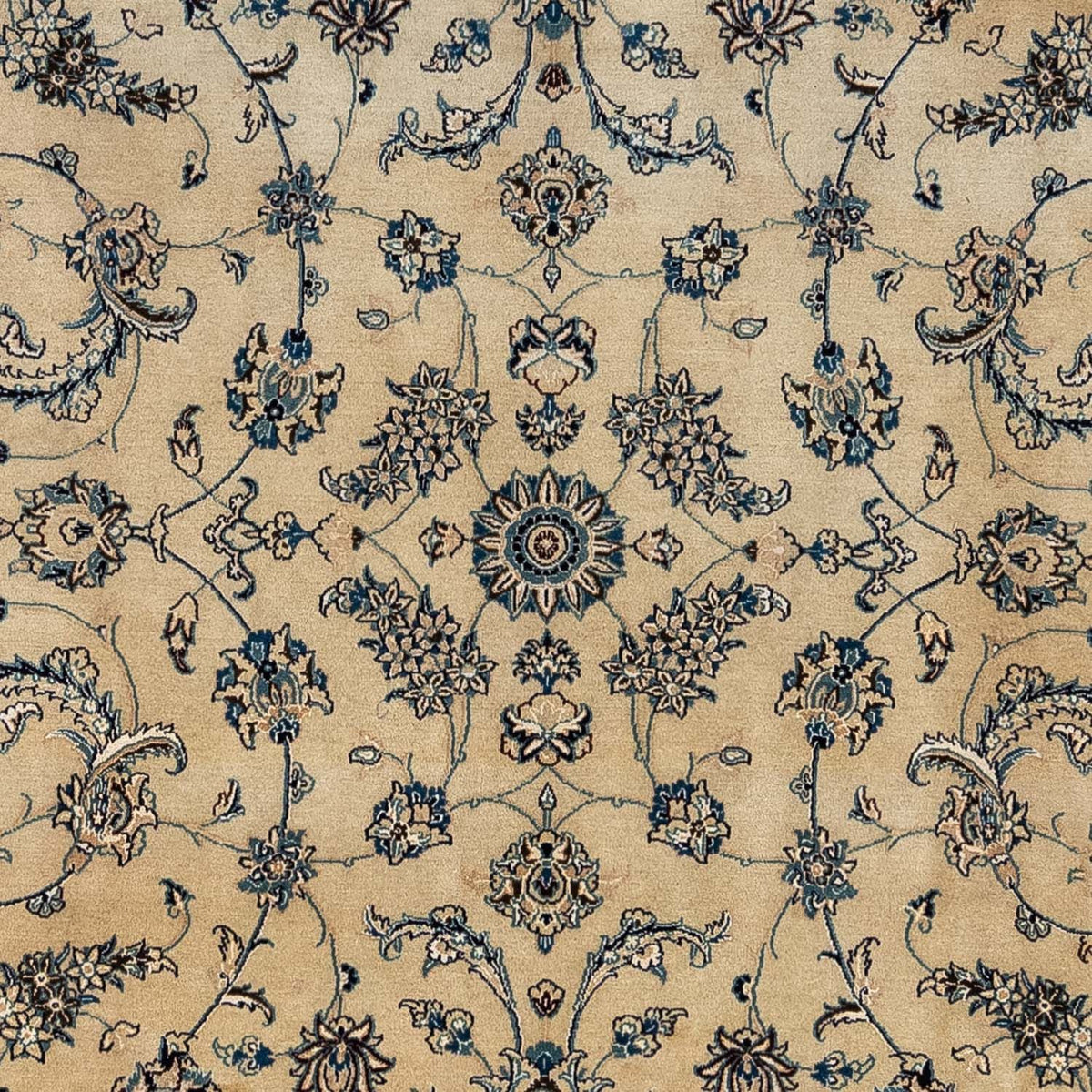 Tapis persan - Nain - Royal - 352 x 243 cm - marron clair