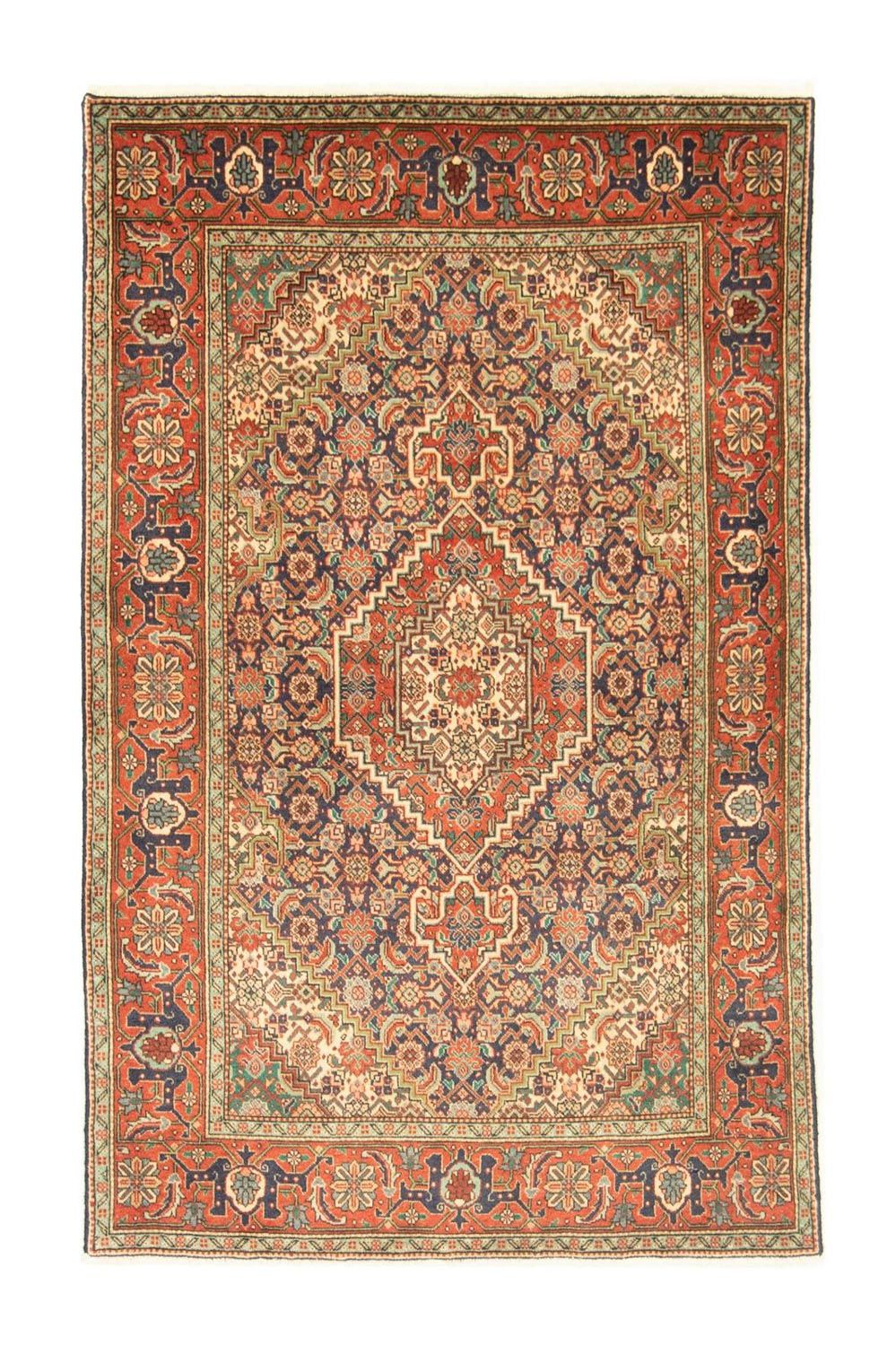 Tapis persan - Tabriz - Royal - 145 x 95 cm - bleu foncé
