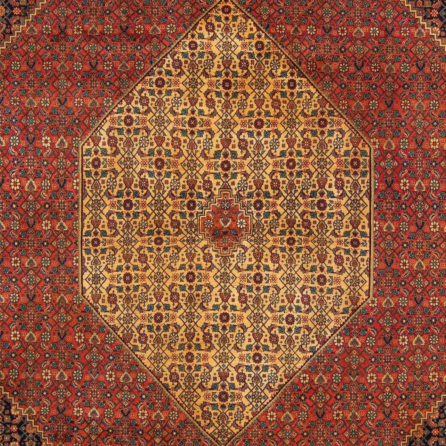 Tapis persan - Tabriz - Royal - 337 x 251 cm - rouge foncé