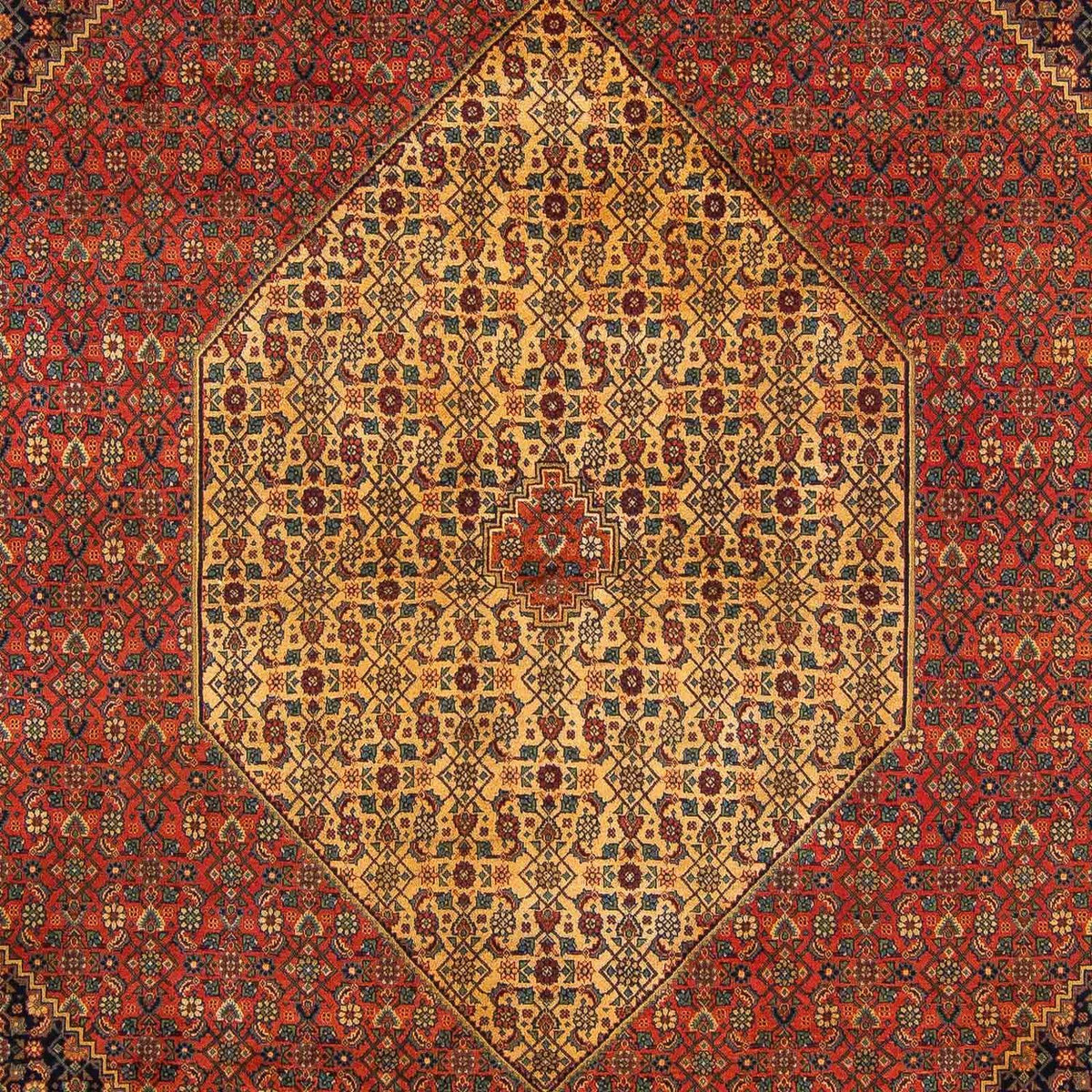 Tapis persan - Tabriz - Royal - 337 x 251 cm - rouge foncé