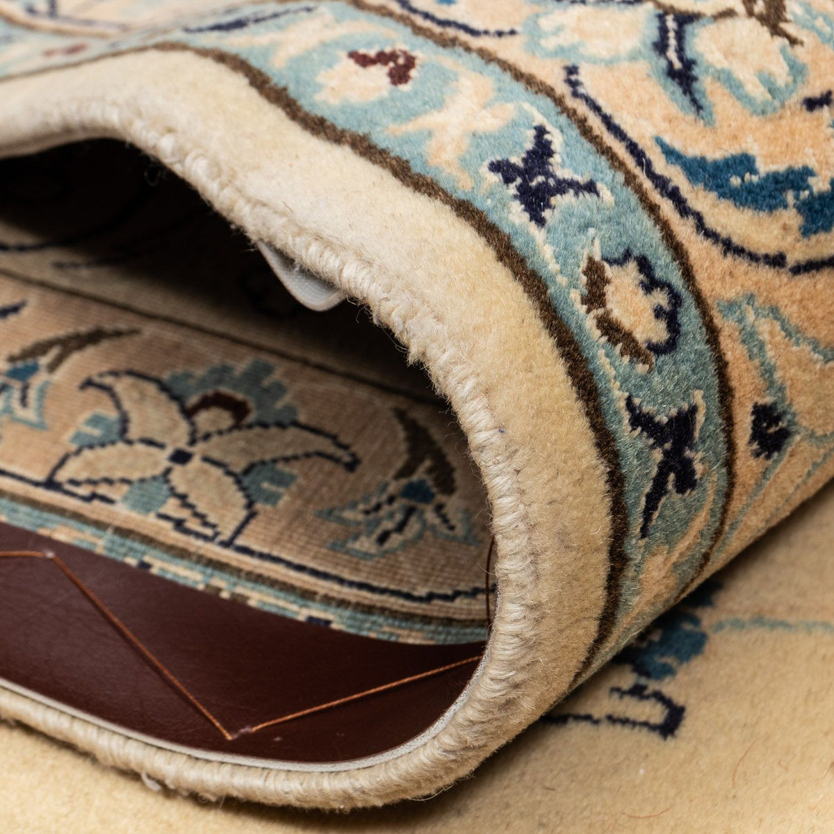 Tapis persan - Nain - Royal - 343 x 247 cm - marron clair