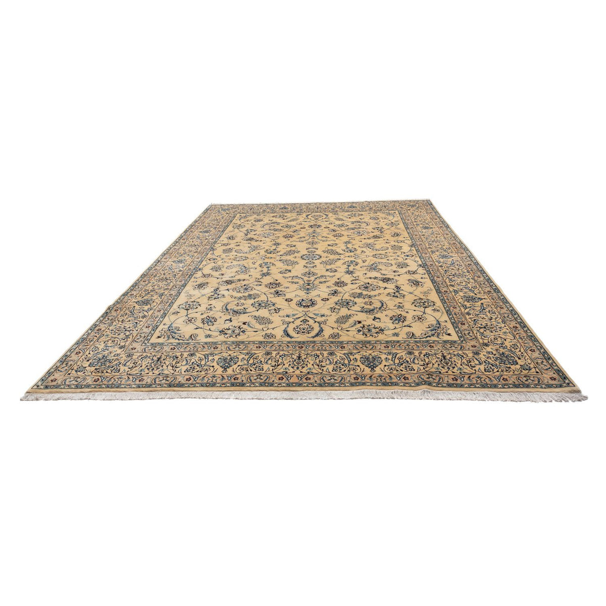 Tapis persan - Nain - Royal - 343 x 247 cm - marron clair