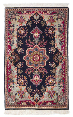 Tapis persan - Tabriz - Royal - 90 x 60 cm - bleu foncé