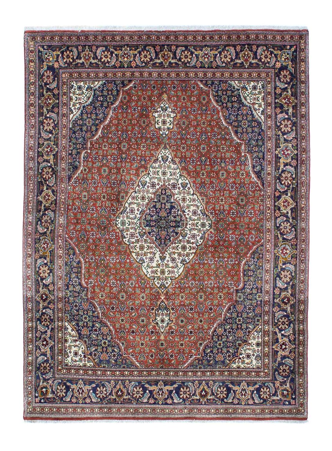 Tapis persan - Tabriz - 209 x 152 cm - rouille