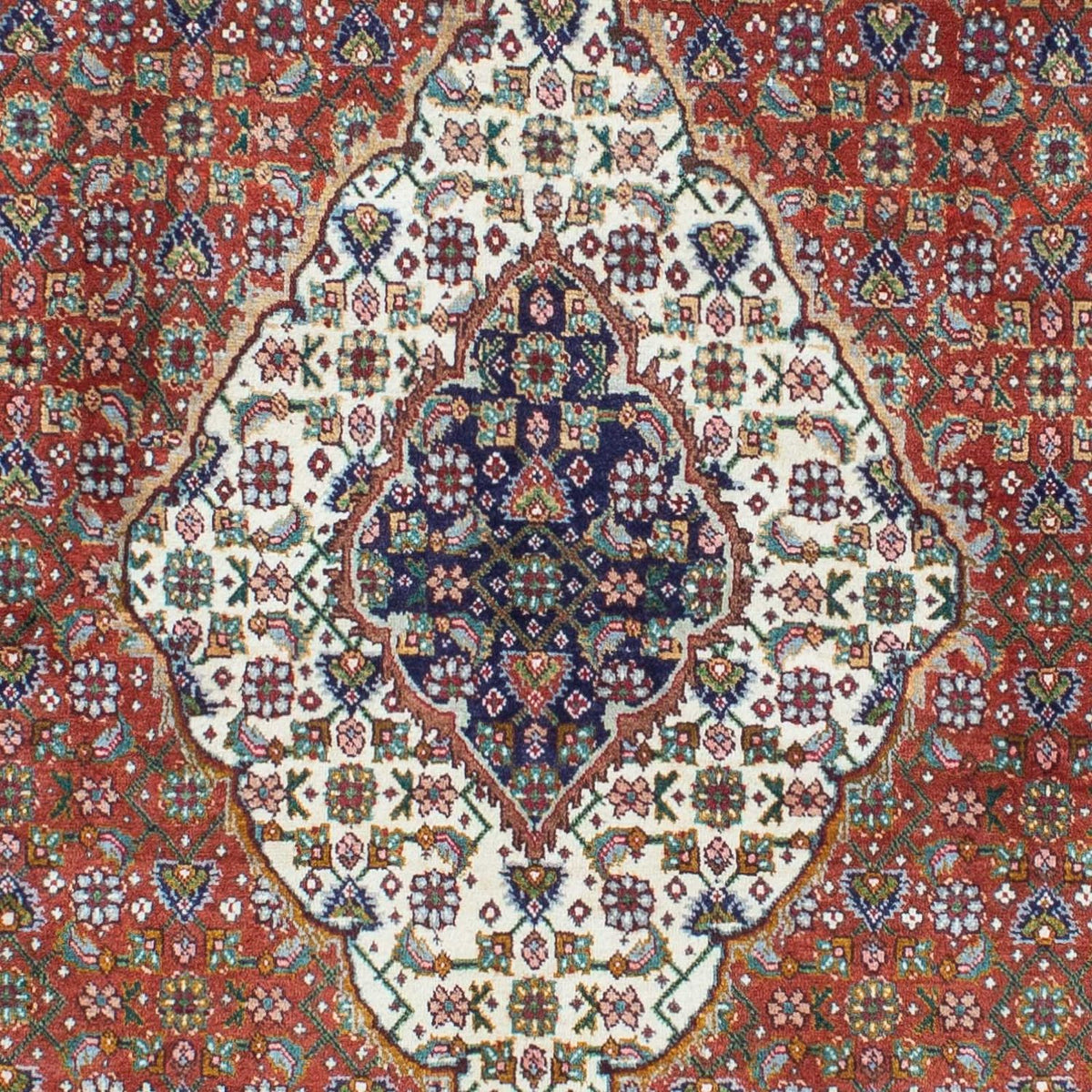 Tapis persan - Tabriz - 209 x 152 cm - rouille