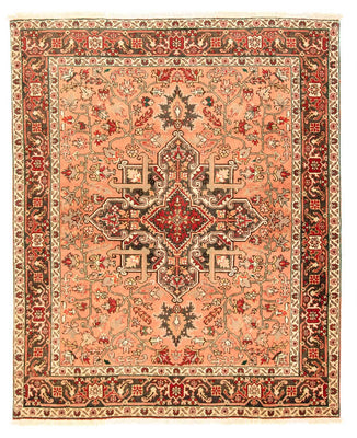 Tapis persan - Nomadic - 197 x 157 cm - rouge clair