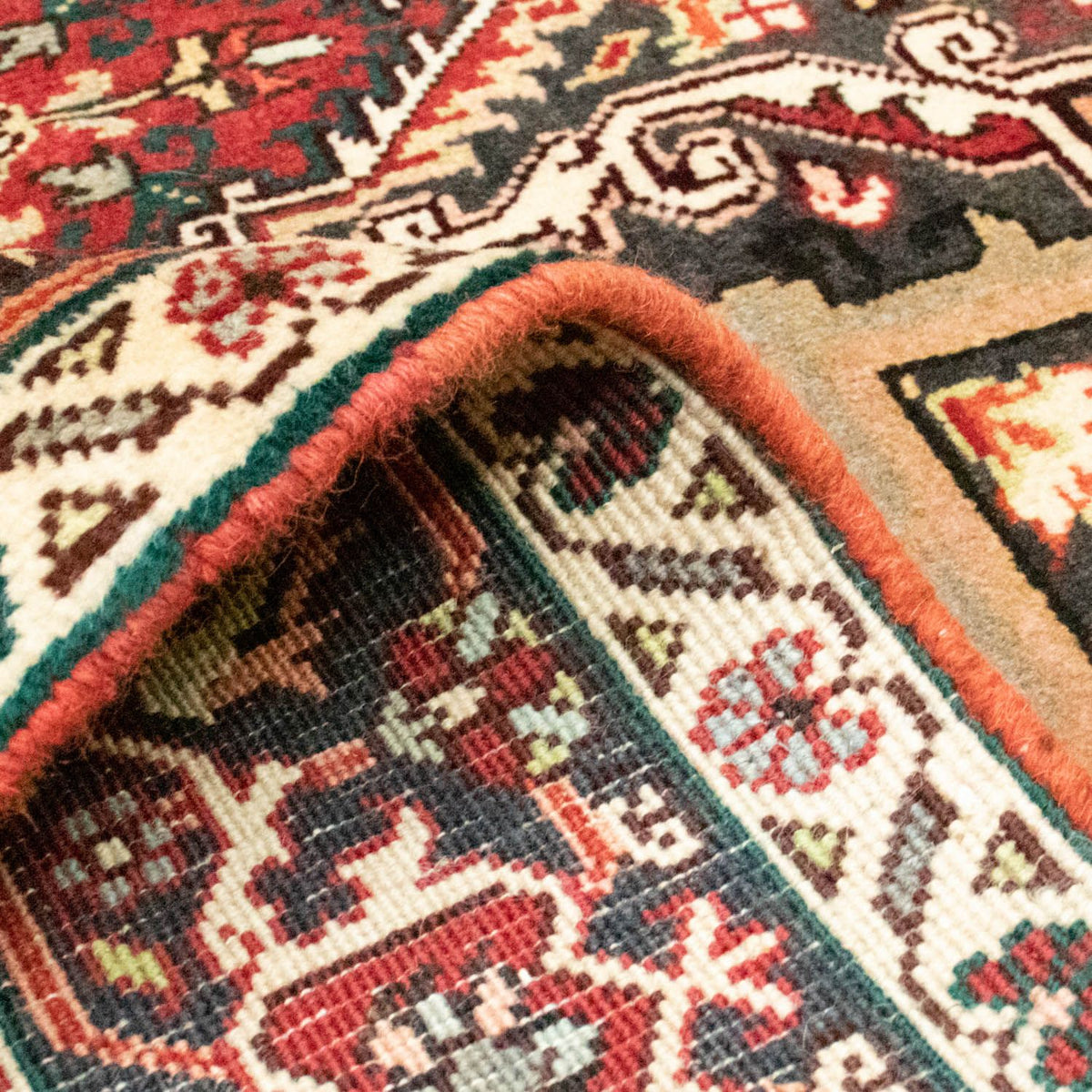 Tapis persan - Nomadic - 197 x 157 cm - rouge clair