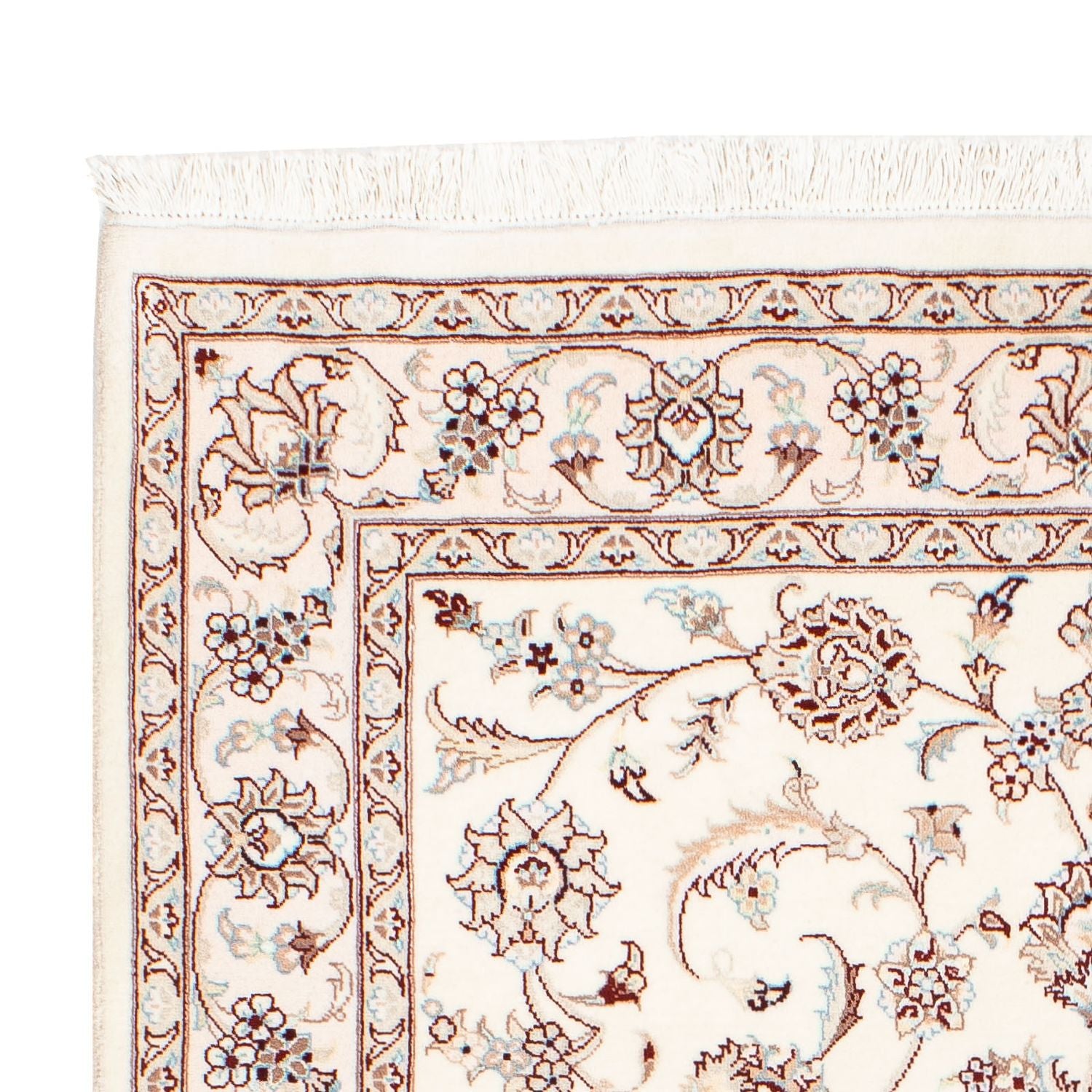 Tapis persan - Nain - Royal - 196 x 137 cm - beige
