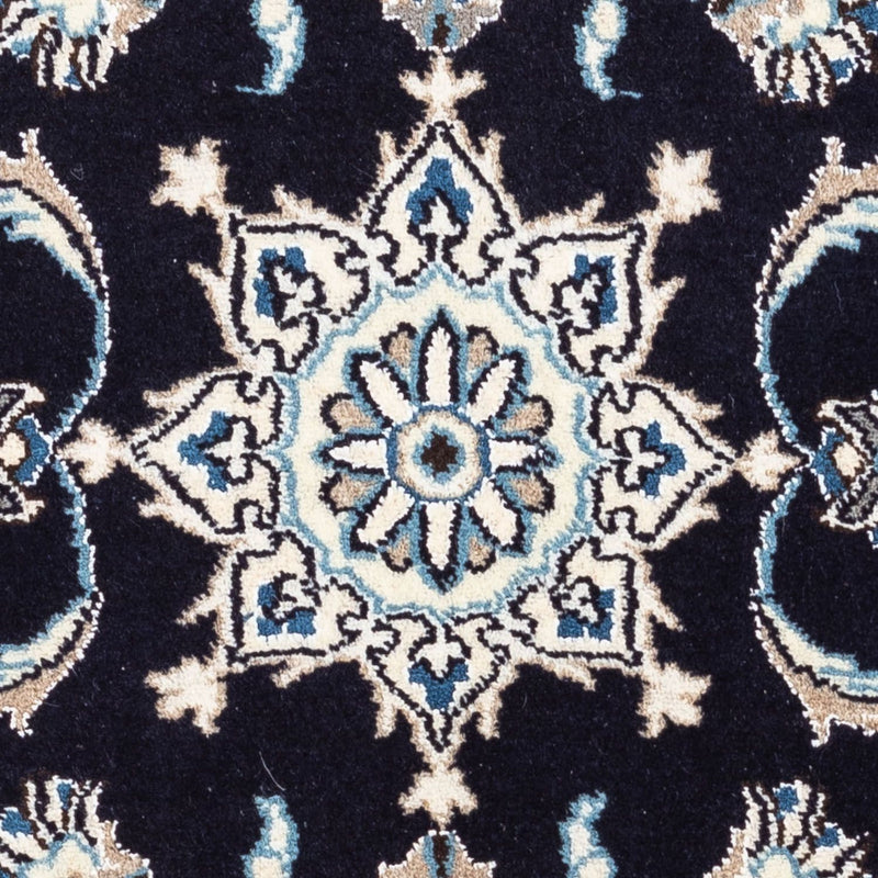 Tapis persan - Nain - 142 x 62 cm - bleu foncé