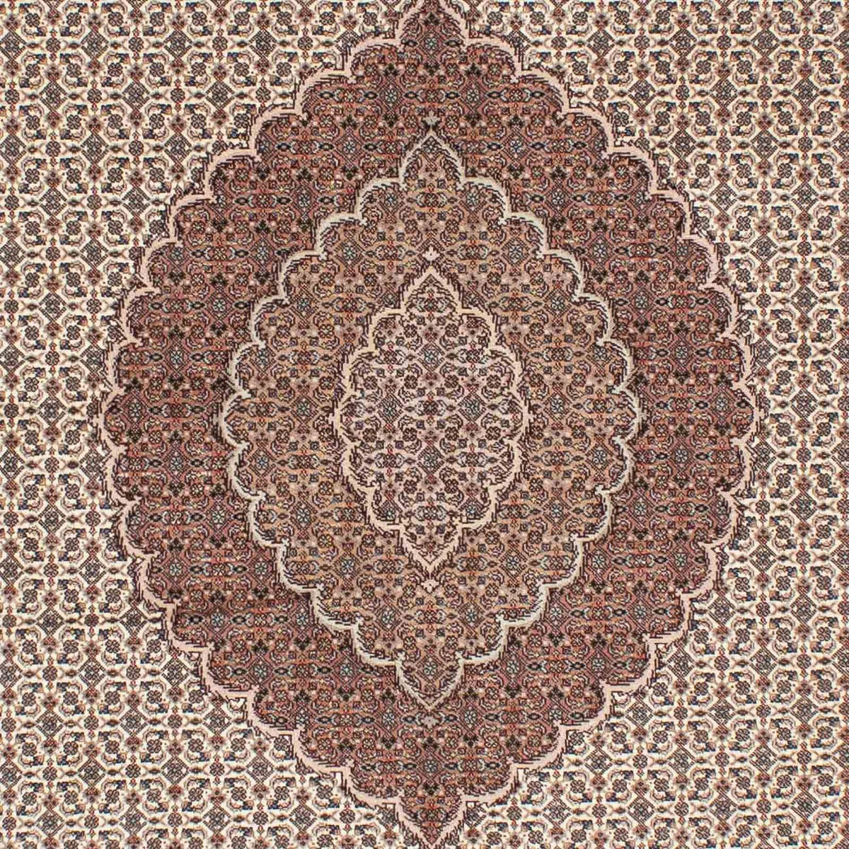 Tapis persan - Tabriz - 237 x 168 cm - marron clair