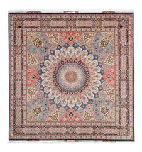 Tapis persan - Tabriz - Royal carré  - 250 x 248 cm - marron clair