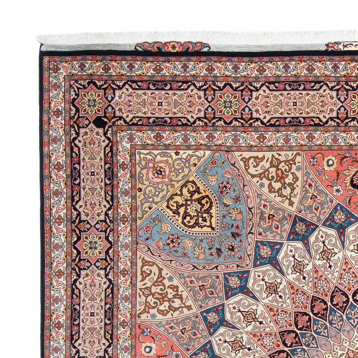 Tapis persan - Tabriz - Royal carré  - 250 x 248 cm - marron clair