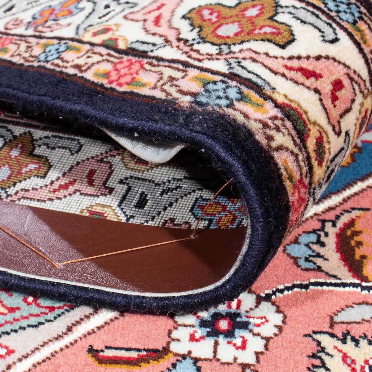 Tapis persan - Tabriz - Royal carré  - 250 x 248 cm - marron clair