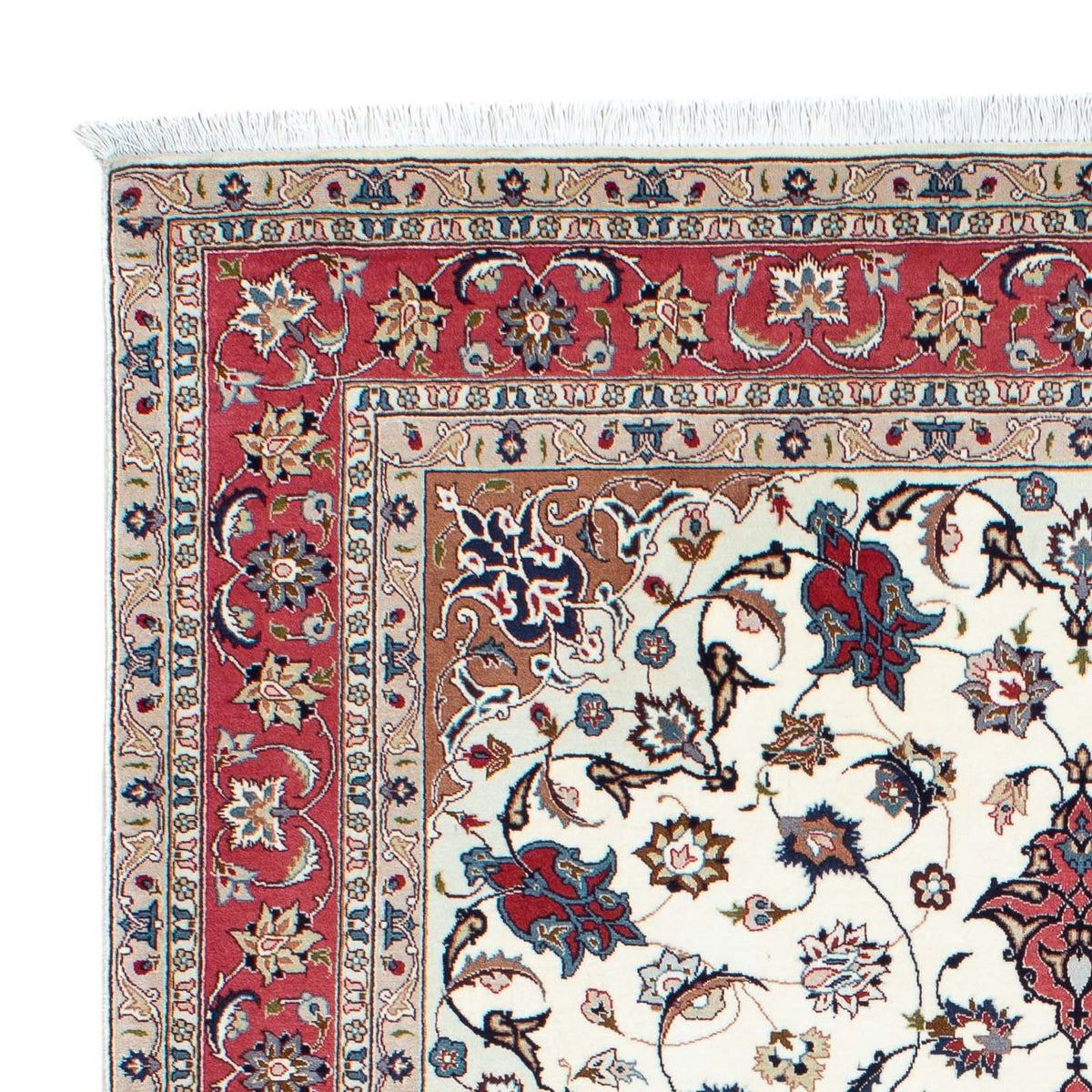 Tapis persan - Tabriz - Royal - 206 x 150 cm - beige