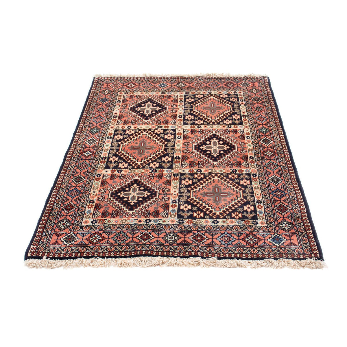 Tapis persan - Nomadic - 147 x 100 cm - rouge clair