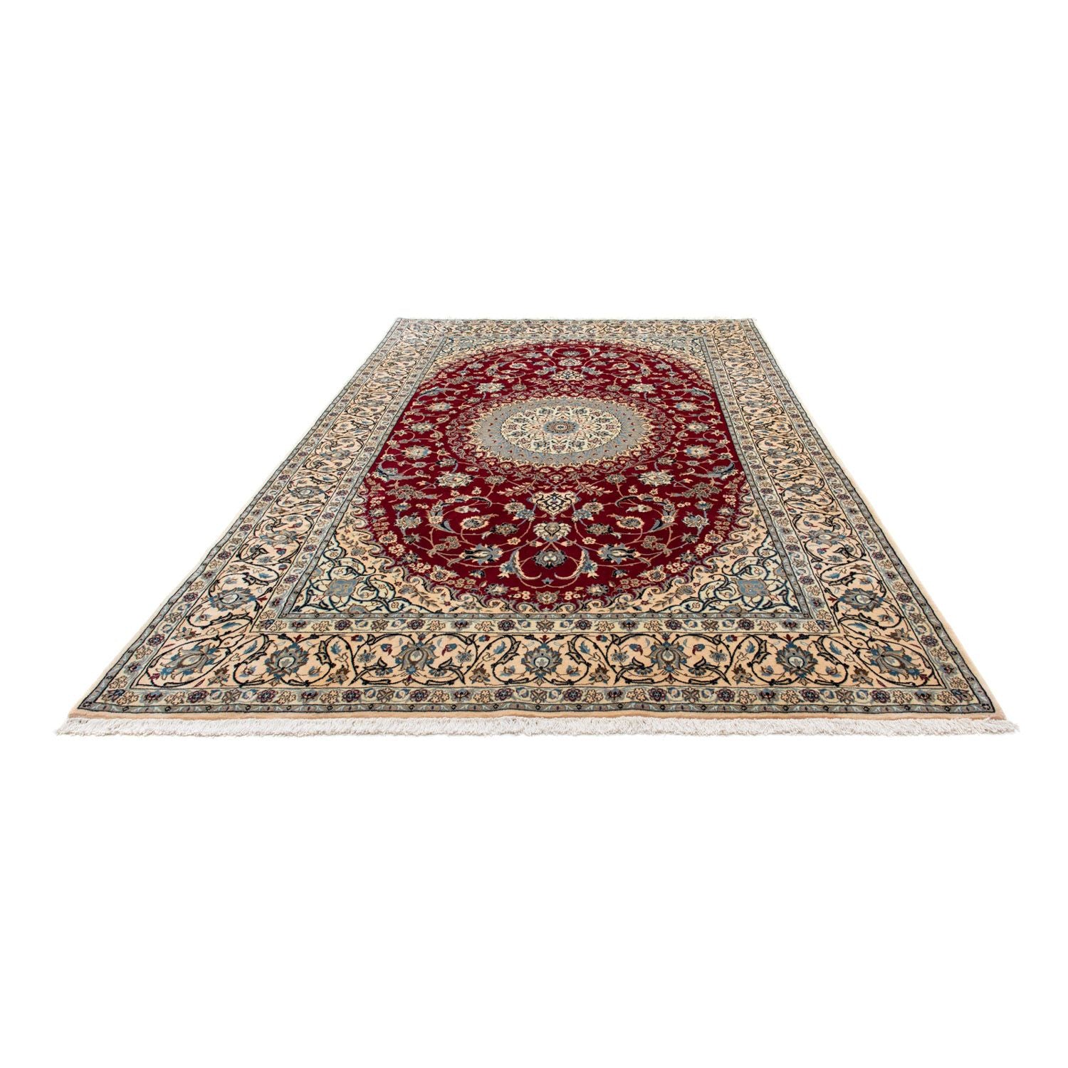 Tapis persan - Nain - Royal - 300 x 198 cm - rouge