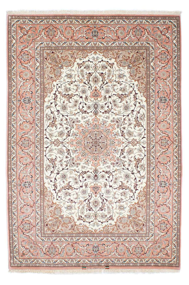 Tapis persan - Isfahan - Premium - 225 x 150 cm - beige