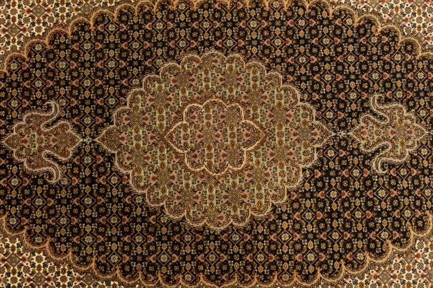 Tapis persan - Tabriz - Royal - 151 x 102 cm - bleu foncé