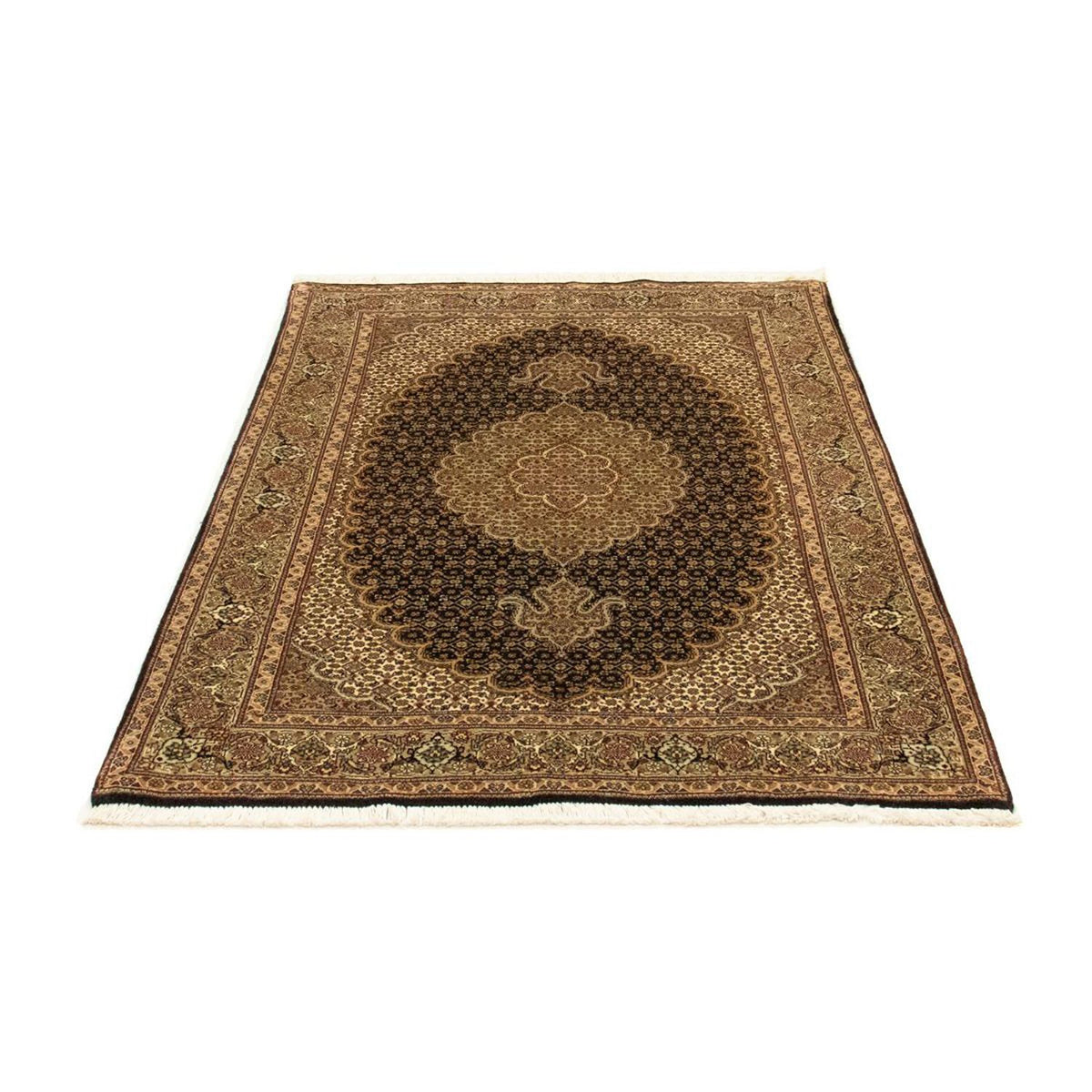Tapis persan - Tabriz - Royal - 151 x 102 cm - bleu foncé