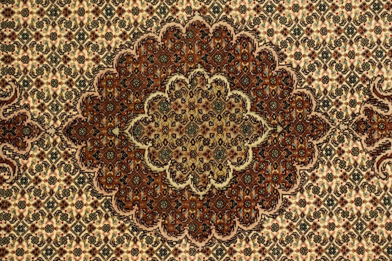 Tapis persan - Tabriz - Royal - 146 x 107 cm - beige