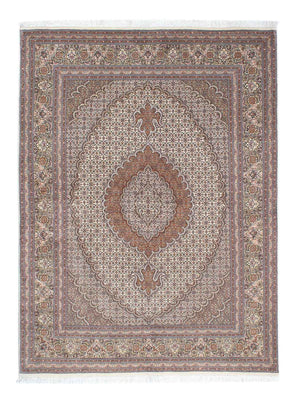 Tapis persan - Tabriz - 203 x 146 cm - marron clair