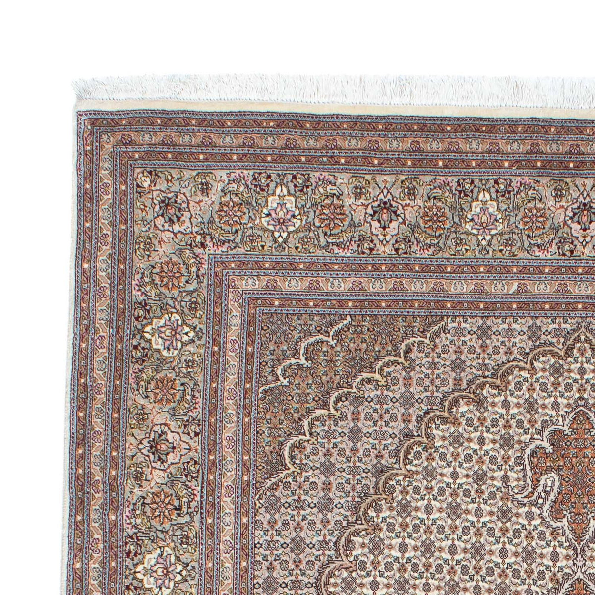 Tapis persan - Tabriz - 203 x 146 cm - marron clair