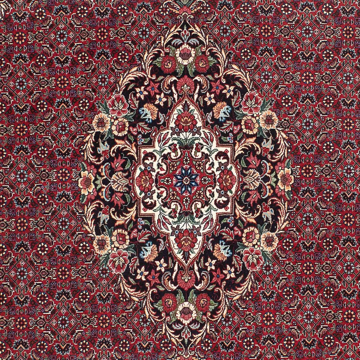 Tapis persan - Bidjar - 233 x 140 cm - rouge foncé