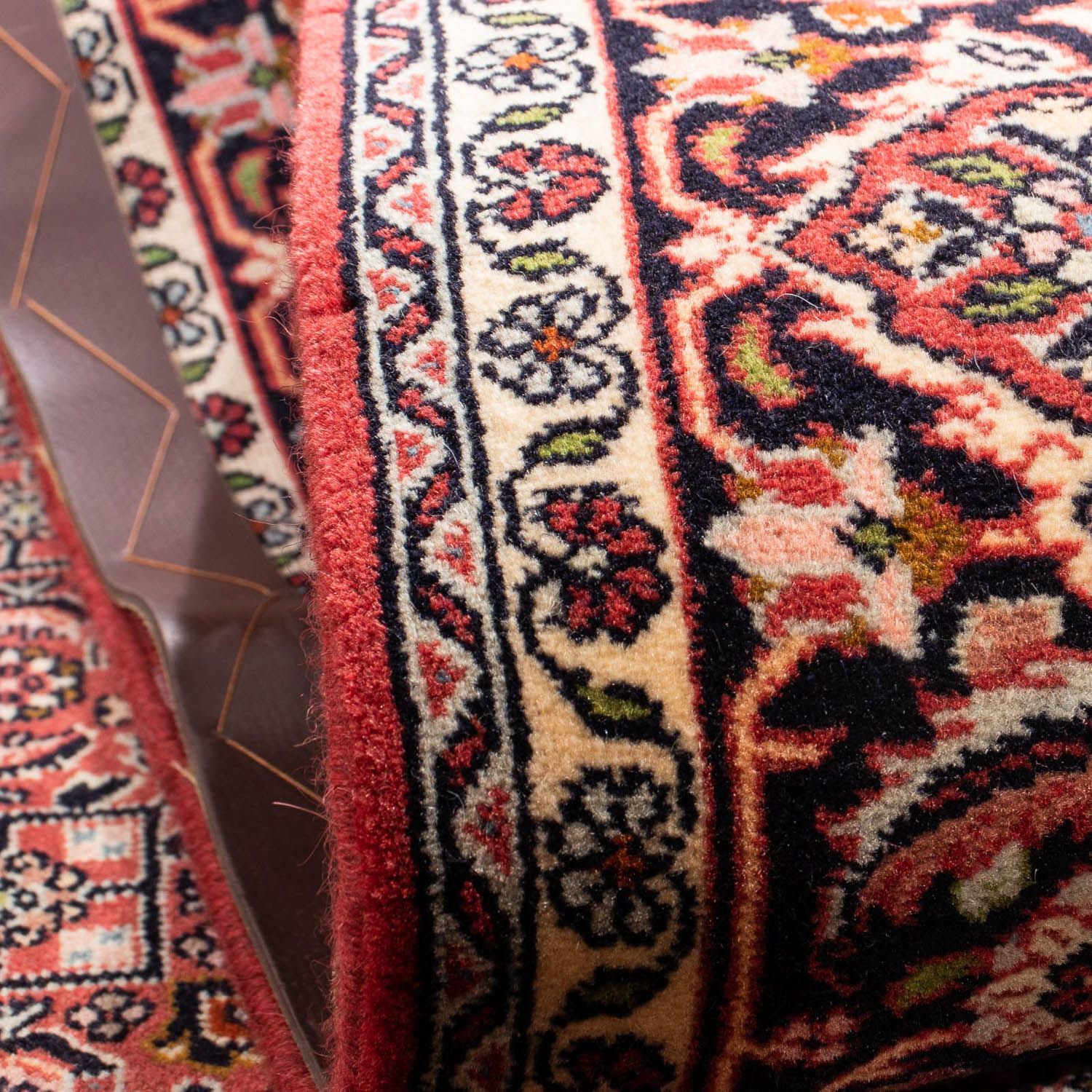 Tapis persan - Bidjar - 215 x 136 cm - rouge clair
