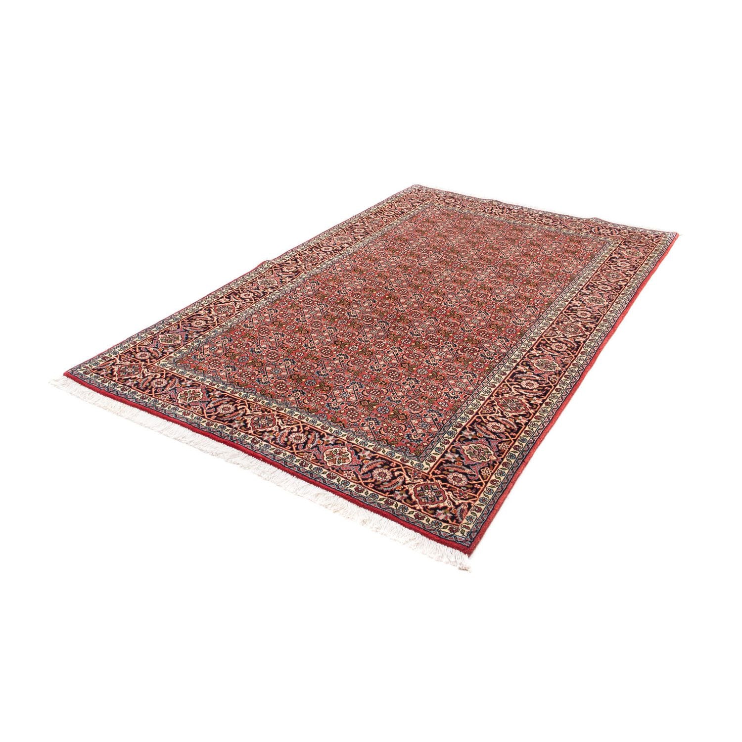 Tapis persan - Bidjar - 215 x 136 cm - rouge clair