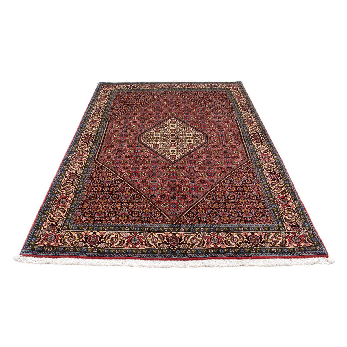 Tapis persan - Bidjar - 225 x 141 cm - rouge