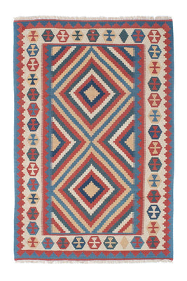 Tapis Kelim - Oriental - 183 x 124 cm - bleu