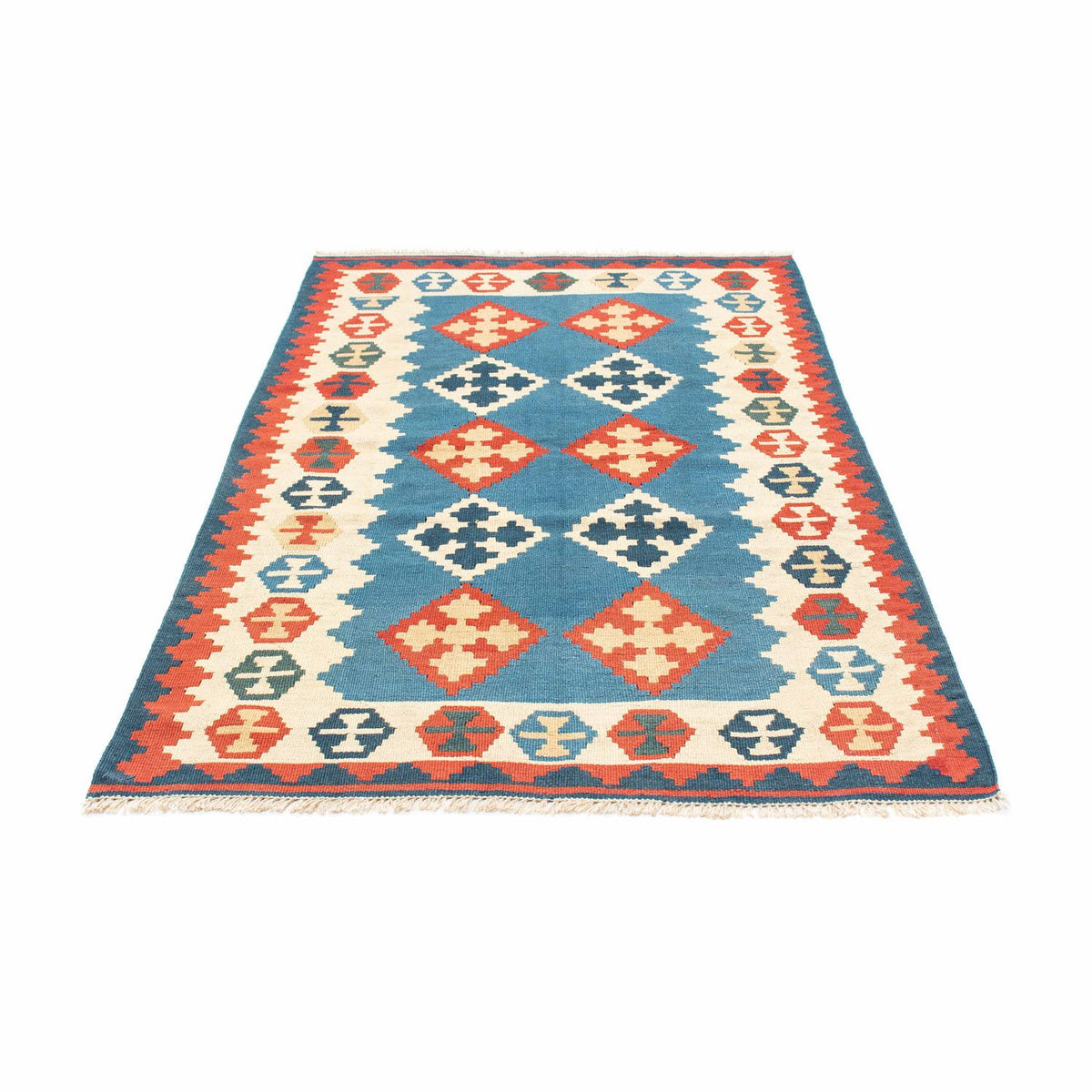 Tapis Kelim - Oriental - 177 x 117 cm - bleu