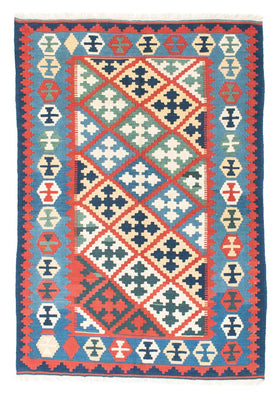 Tapis Kelim - Oriental - 175 x 124 cm - bleu