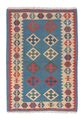 Tapis Kelim - Oriental - 170 x 117 cm - bleu