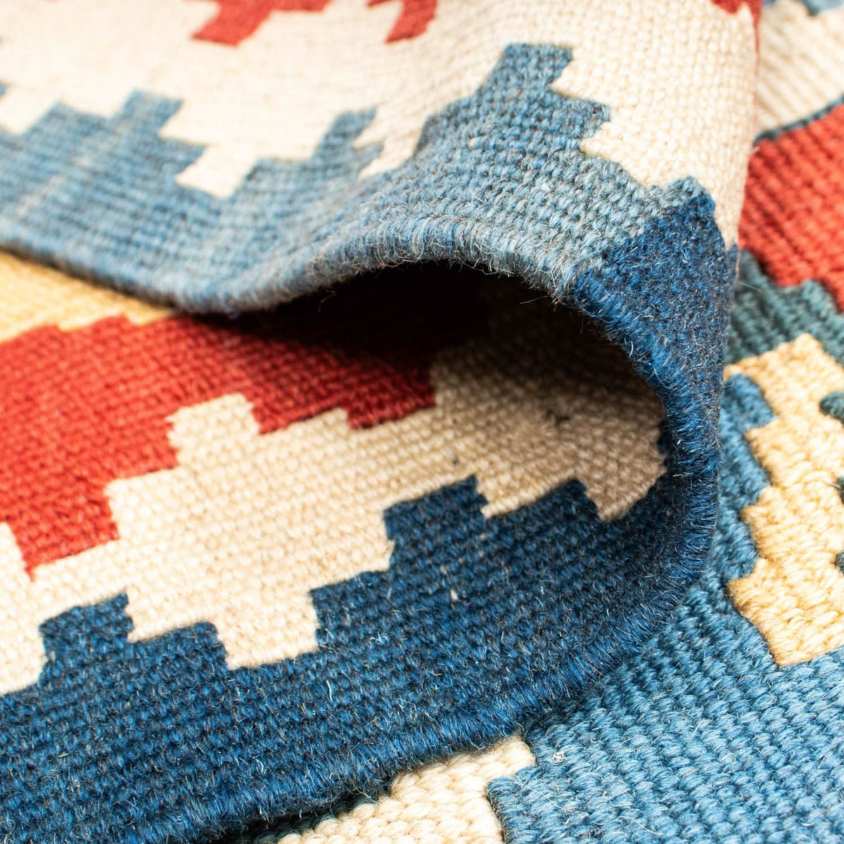 Tapis Kelim - Oriental - 173 x 118 cm - bleu