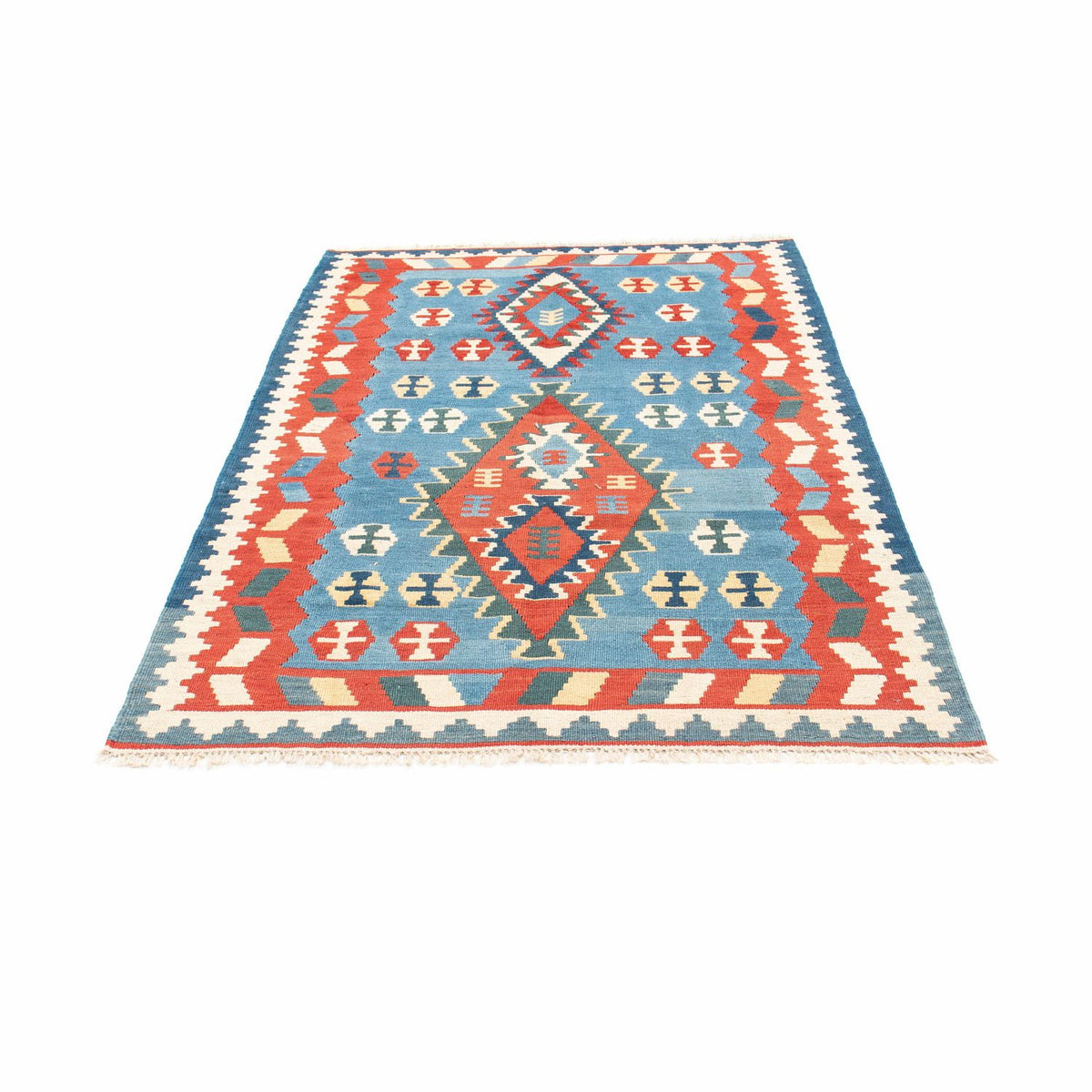 Tapis Kelim - Oriental - 173 x 118 cm - bleu