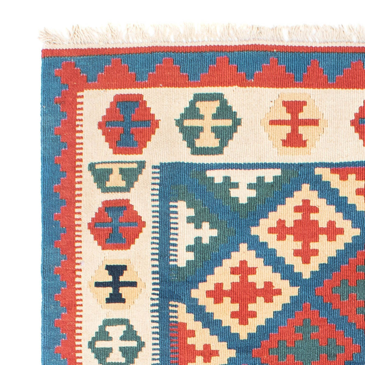 Tapis Kelim - Oriental - 185 x 112 cm - bleu