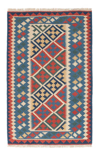 Tapis Kelim - Oriental - 174 x 115 cm - bleu